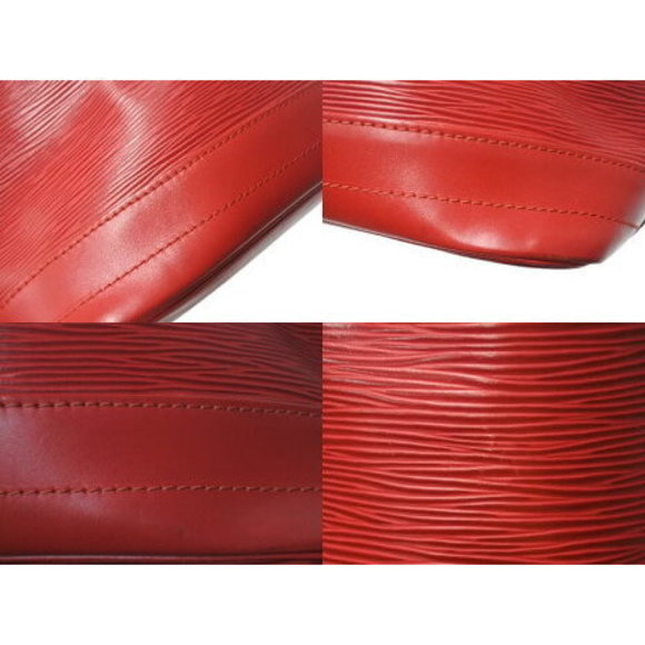 Louis Vuitton Bag Drawstring Epi Shoulder Red Leather Noe - Picture 7 of 9